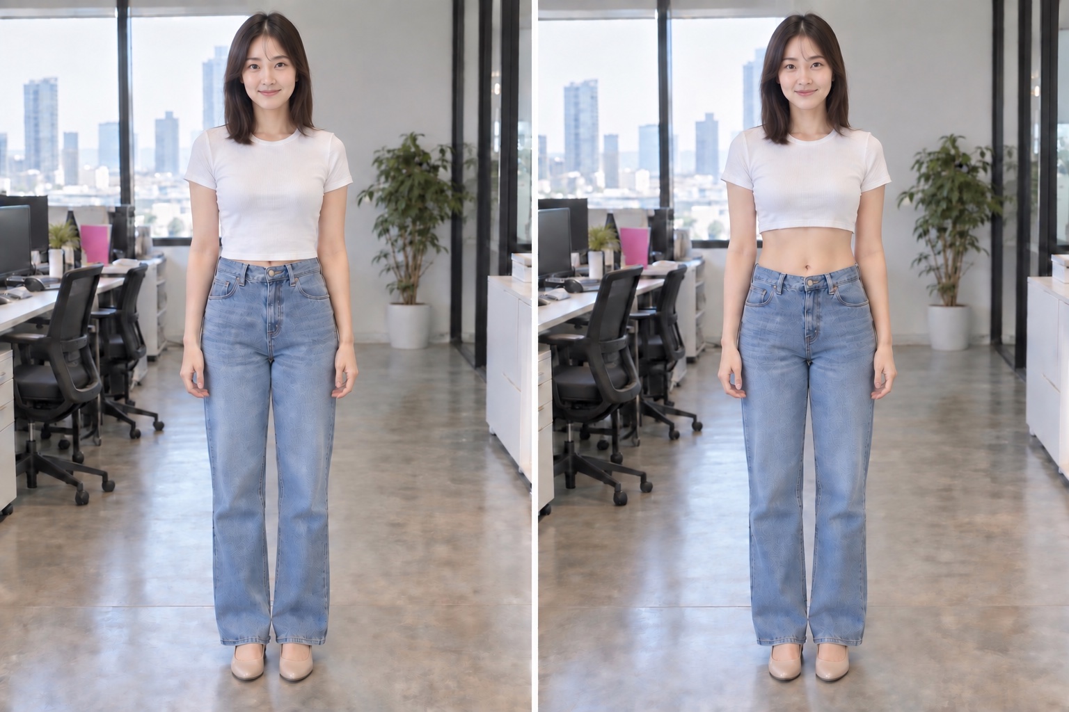 A tiny sliver of midriff