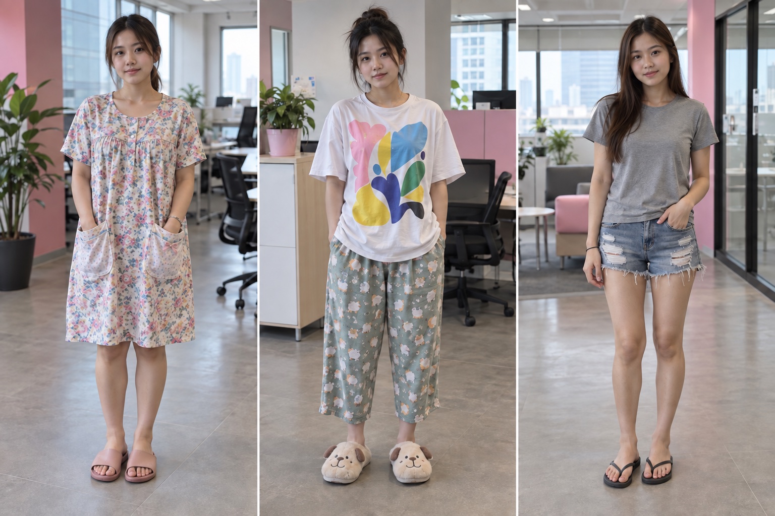 House dress + basic slides